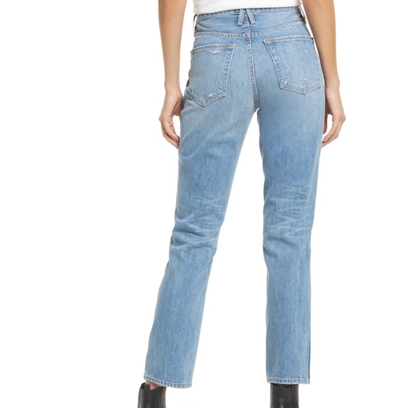 NWT $359 SLVRLAKE Women's Virginia High Waist Slim Straight Leg Jeans -size 29! - Picture 2 of 6